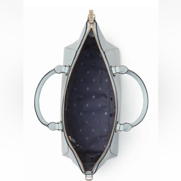 New Kate Spade Parker Pebbled Leather Satchel Avalon Mist - Picture 4 of 4